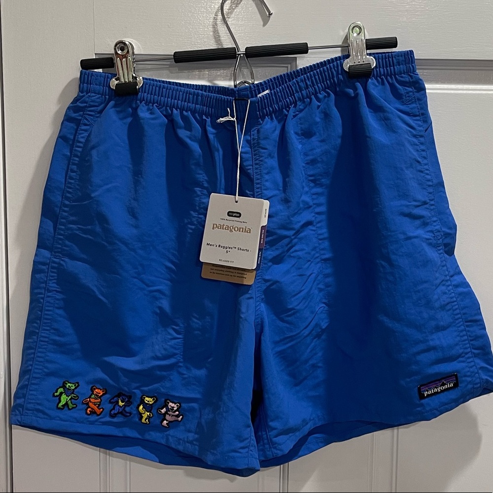 Grateful Dead dancing bear Patagonia bathing suit shorts